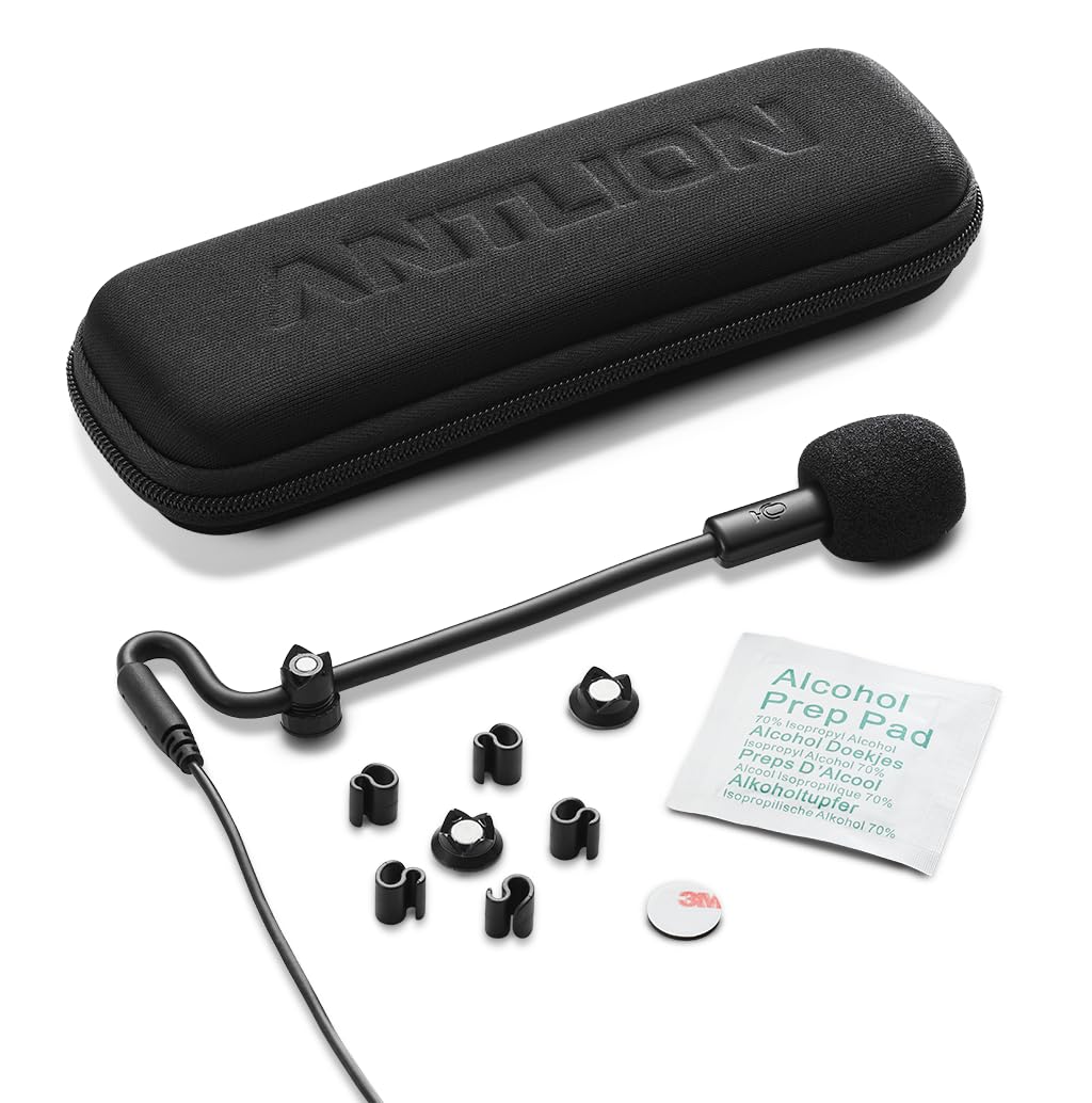Antlion Audio ModMic USB 2 Attachable Noise-Cancelling Microphone with Mute Switch Compatible with PC, PlayStation, and More.
