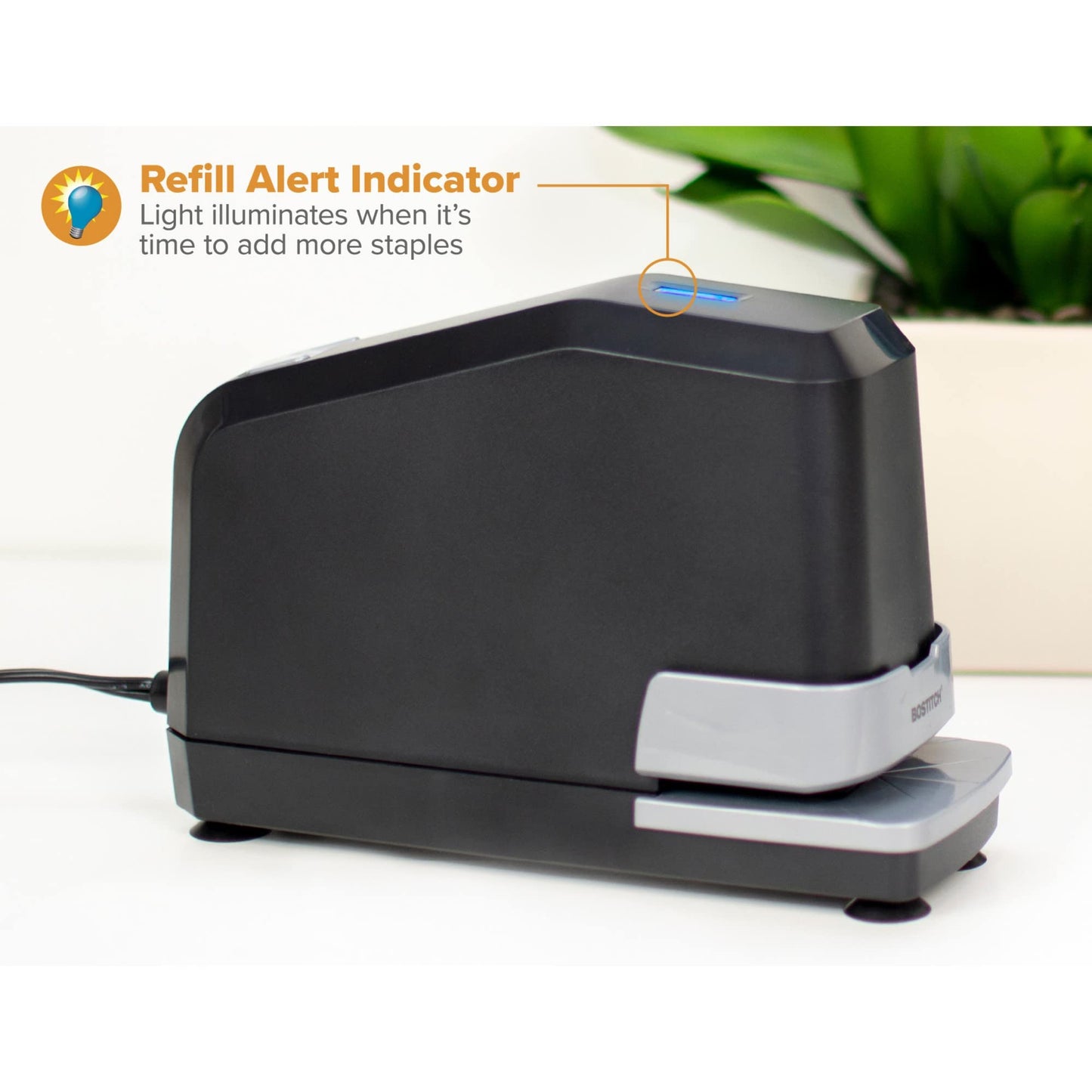 Bostitch Office Impulse 25 Sheet Electric Stapler Value Pack - Heavy Duty, No-Jam, Black (02638)