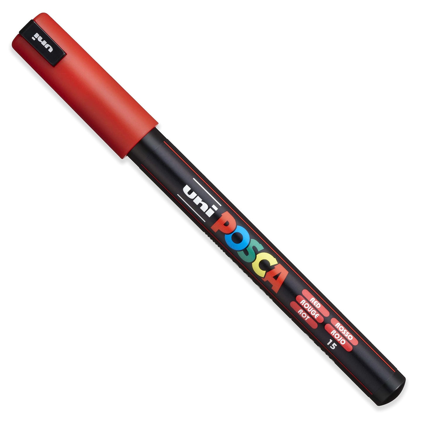 Posca Water Based Permanent Marker Paint Pen - Multi Surface Use - PC-1MR, 0.7mm Ultra Fine - Set of 8 in Gift Wallet - Essential Tones