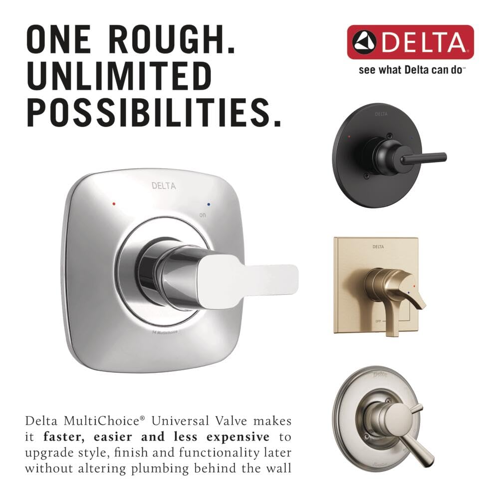 Delta Faucet R10000-UNBX MultiChoice Tub and Shower Valve Body for Tub Faucet Trim Kits, Multi