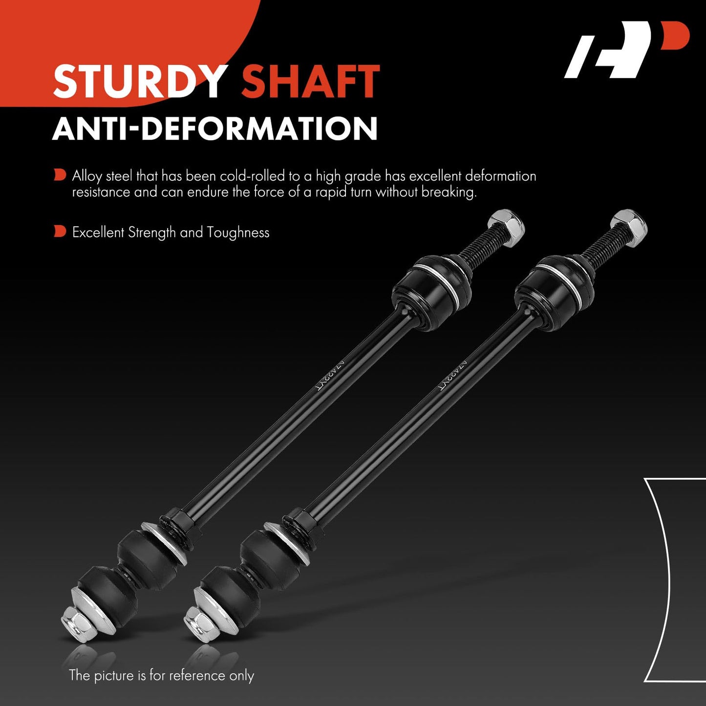 A-Premium 2 x Front Sway Bar Links Stabilizer Bar Links, Compatible with Dodge Ram 1500 2002 2003 2004 2005, 4WD