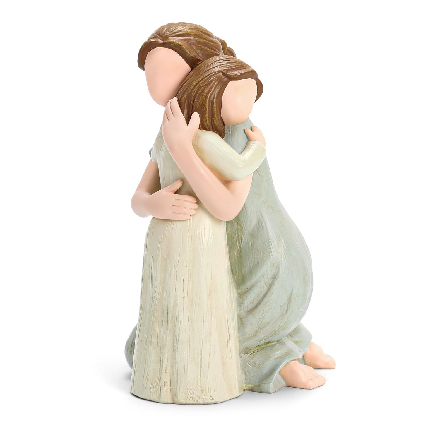 Hensonever Mother and Son Figurine Sculpture, The Greatest Bond Mom and Child Statue, Sculpted Hand-Painted Figure Love My Son Gift for Mother’s Day Anniversary Birthday