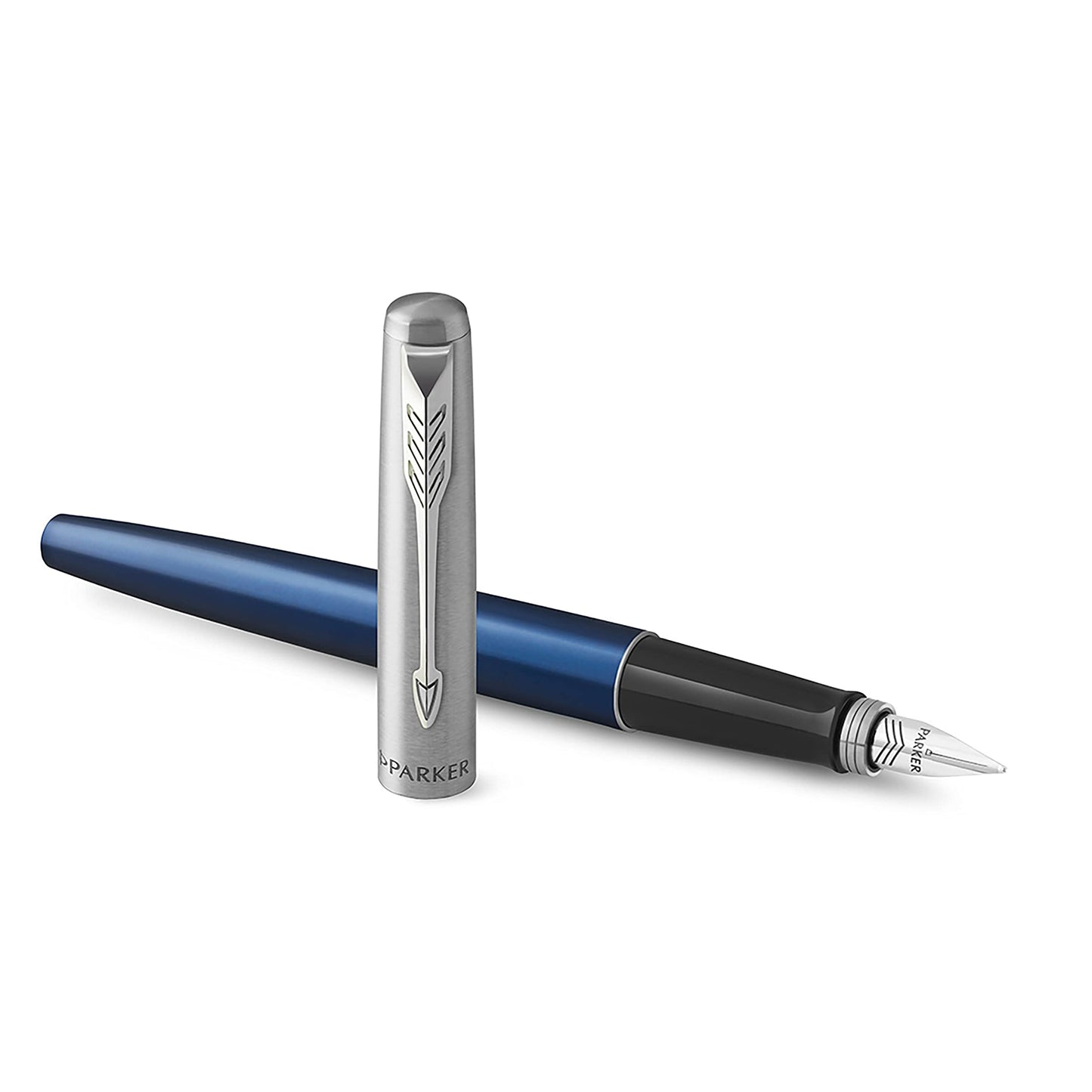 PARKER Jotter Fullfederhalter, Metallschaft In Royal Blue, Federstarke M, Blaue Tinte, Inklusive Geschenkbox