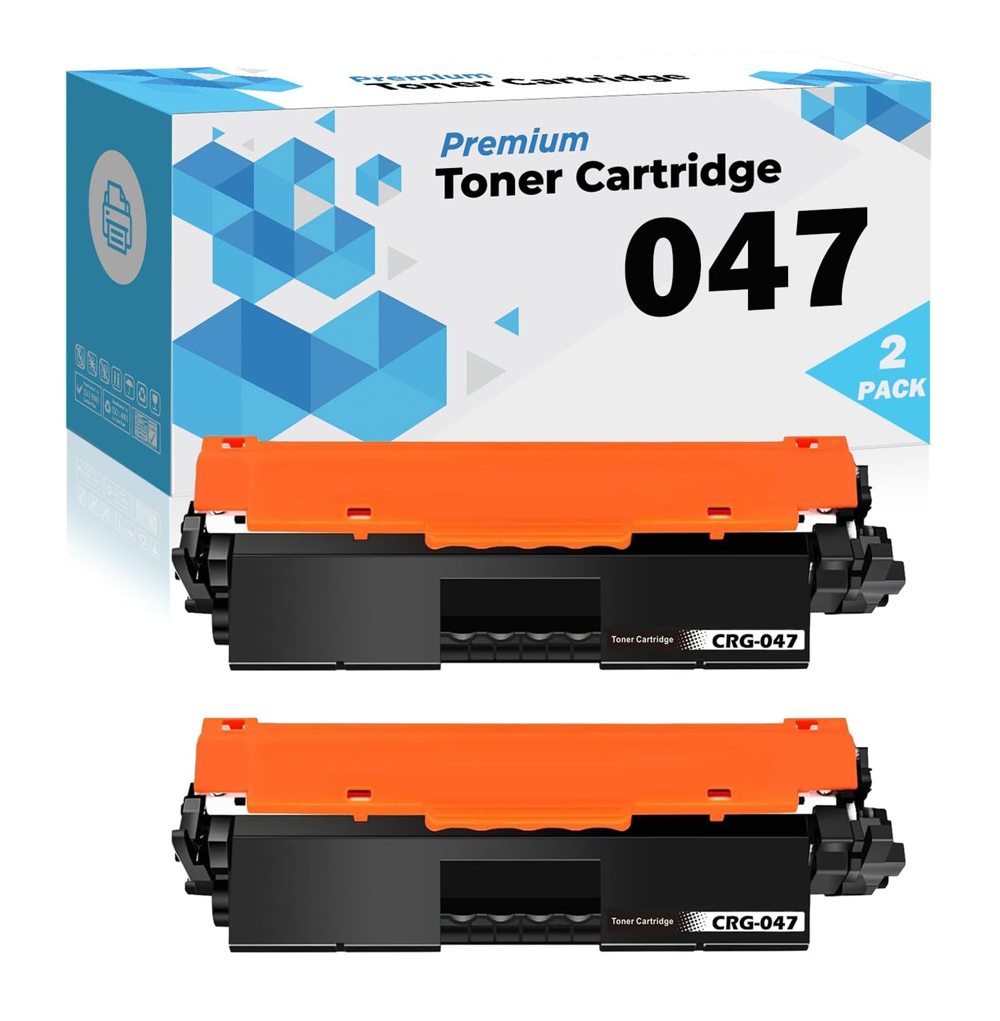 Ultra Toner® Compatible Replacement for Canon 047 Toner Cartridge Black (2164C001AA) CRG-047 ImageClass LBP112 ImageClass LBP113w ImageClass MF112 ImageClass MF113w ImageClass MF110 (2 PK)