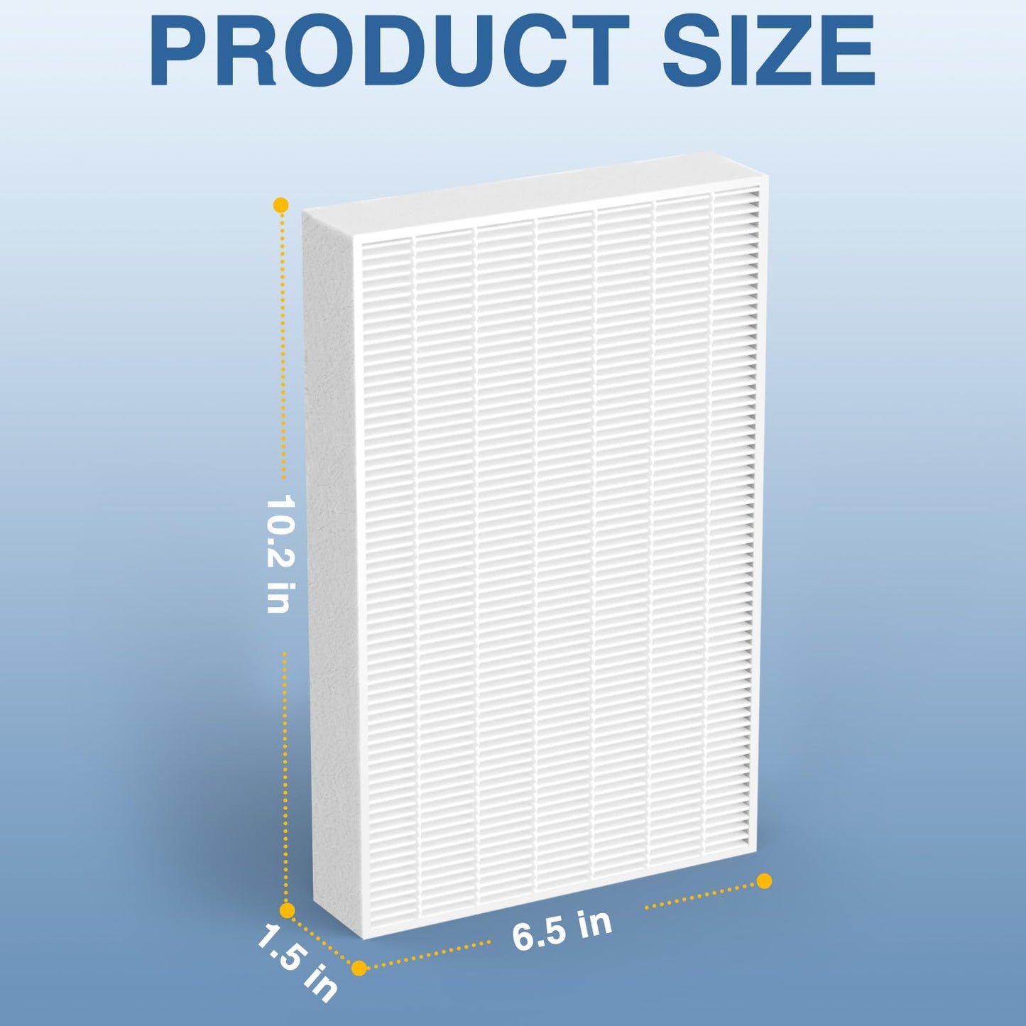 6-Pack HPA300 Replacement Filter R for Honeywell HPA300 Air Purifiers, Fits HPA300, HPA090, HPA100, HPA200 Series, and HPA5300, HRF-R1 HRF-R2 & HRF-R3