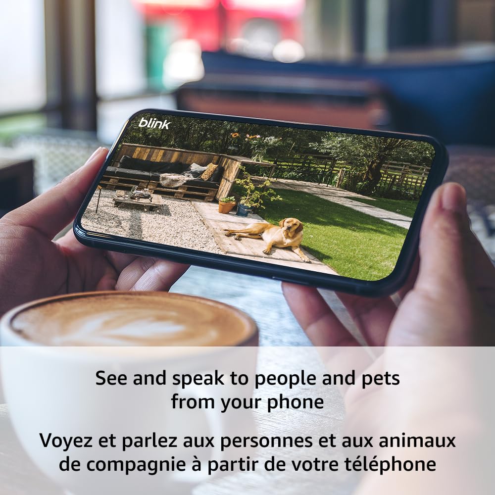 Blink Outdoor 4 – Wireless smart security camera, two-year battery life, 1080p HD day and infrared night live view, two-way talk. Sync Module Core included – 1 camera system