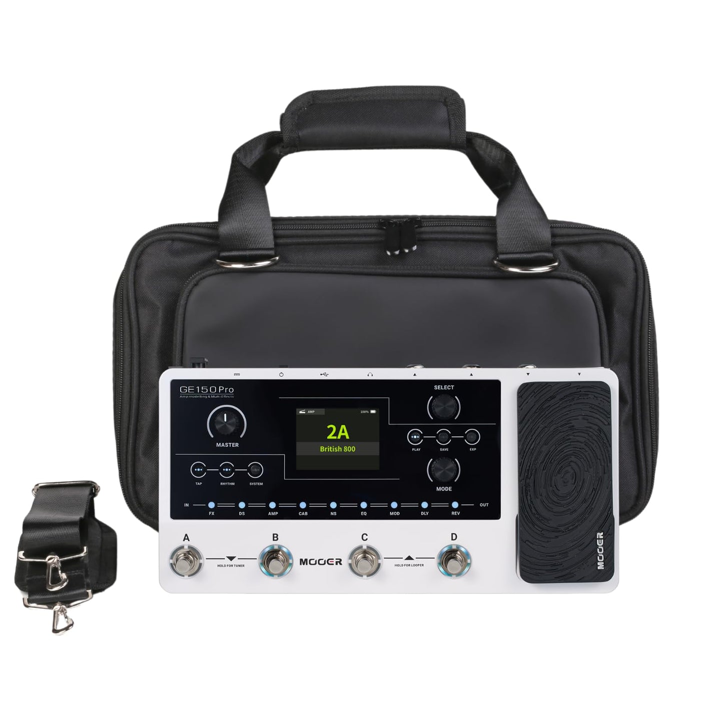 MOOER GE200 Multi Effects Kit (Soft Carry Case)