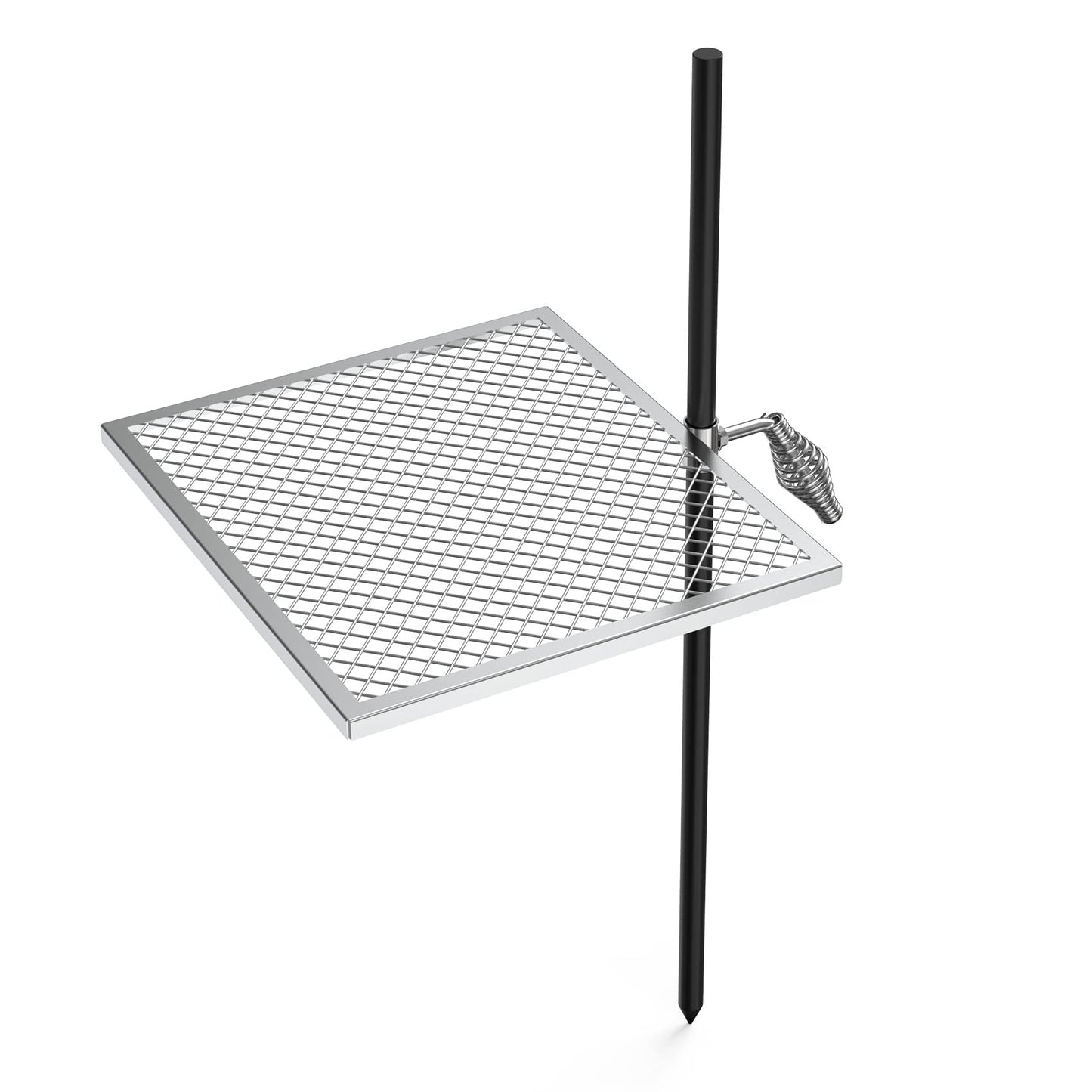onlyfire Swivel Campfire Grill Adjustable Open Fire Grill Grate, Mesh Cooking Grate for Fire Pit Grilling, Outdoor Camping, Hiking