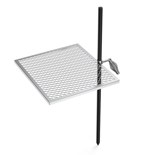 onlyfire Swivel Campfire Grill Adjustable Open Fire Grill Grate, Mesh Cooking Grate for Fire Pit Grilling, Outdoor Camping, Hiking