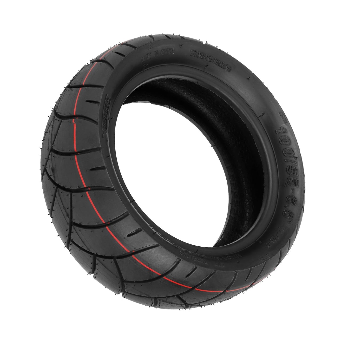 ZAITUO 11" 100/55-6.5 Rubber Heavy Duty Explosion-proof Tubeless Tire Replacement for 90/65-6.5 Tyre Electric Scooter ATV, UTV, Mobility Scooter, POV Wheel Parts (1)