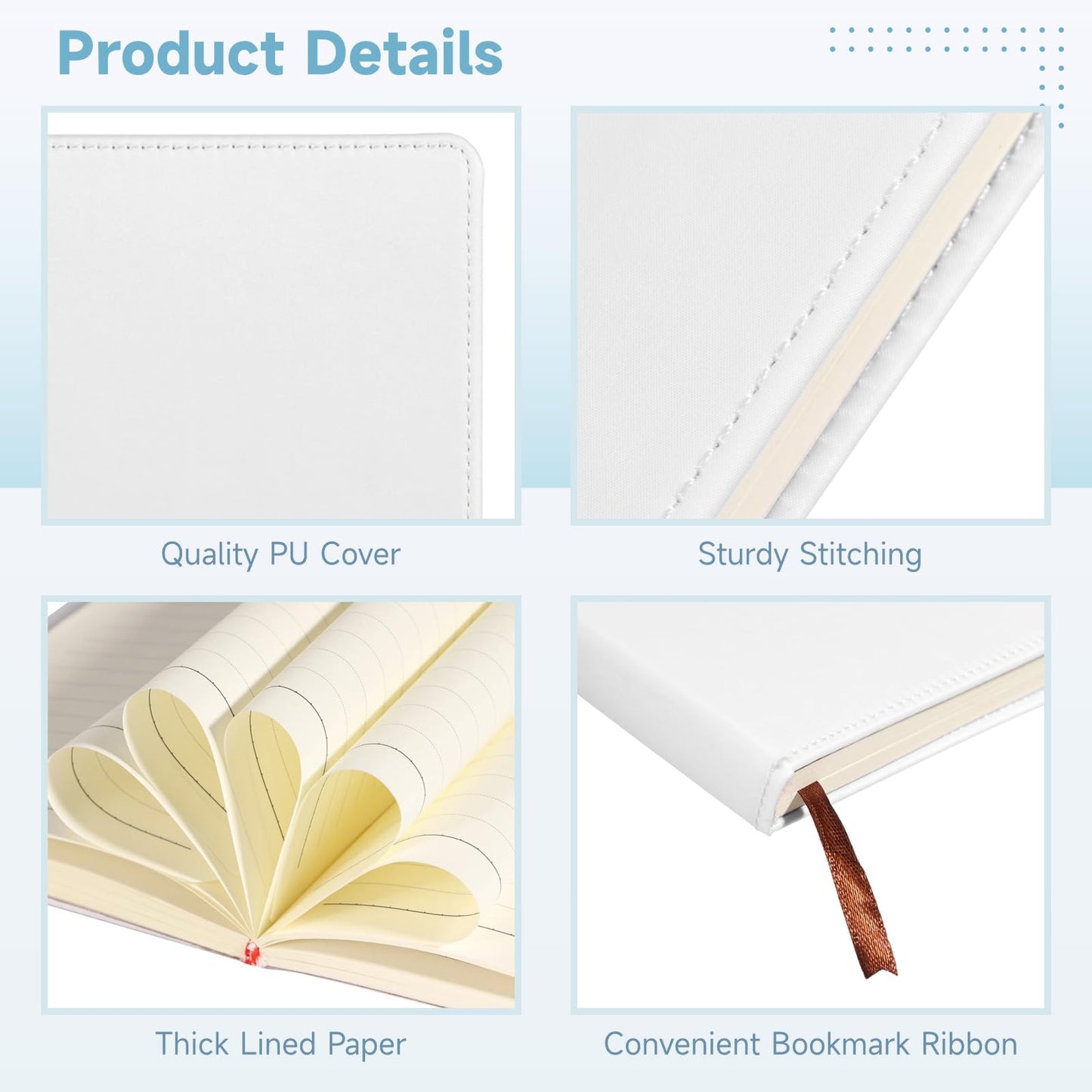 Thick Faux Leather Notebooks Sublimation Notebooks