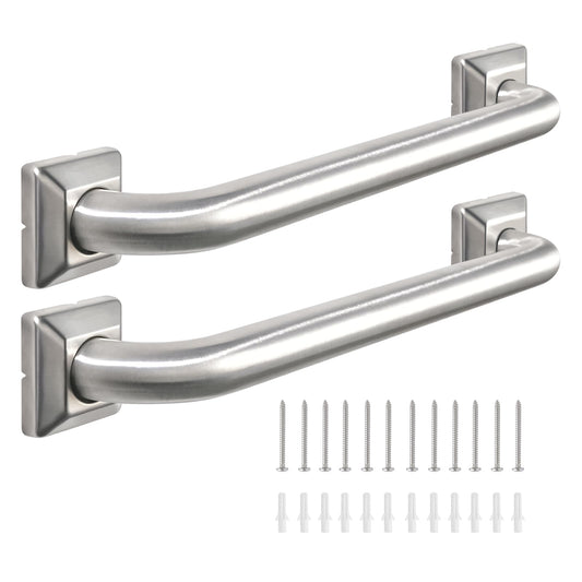Bathroom Grab Bars Stainless Steel Handrail ADA Compliant 500lbs bathtubs and Showers Toilet Handle Safety for Handicap, Elderly, Disabled, Injury (24inches 2 Pack)
