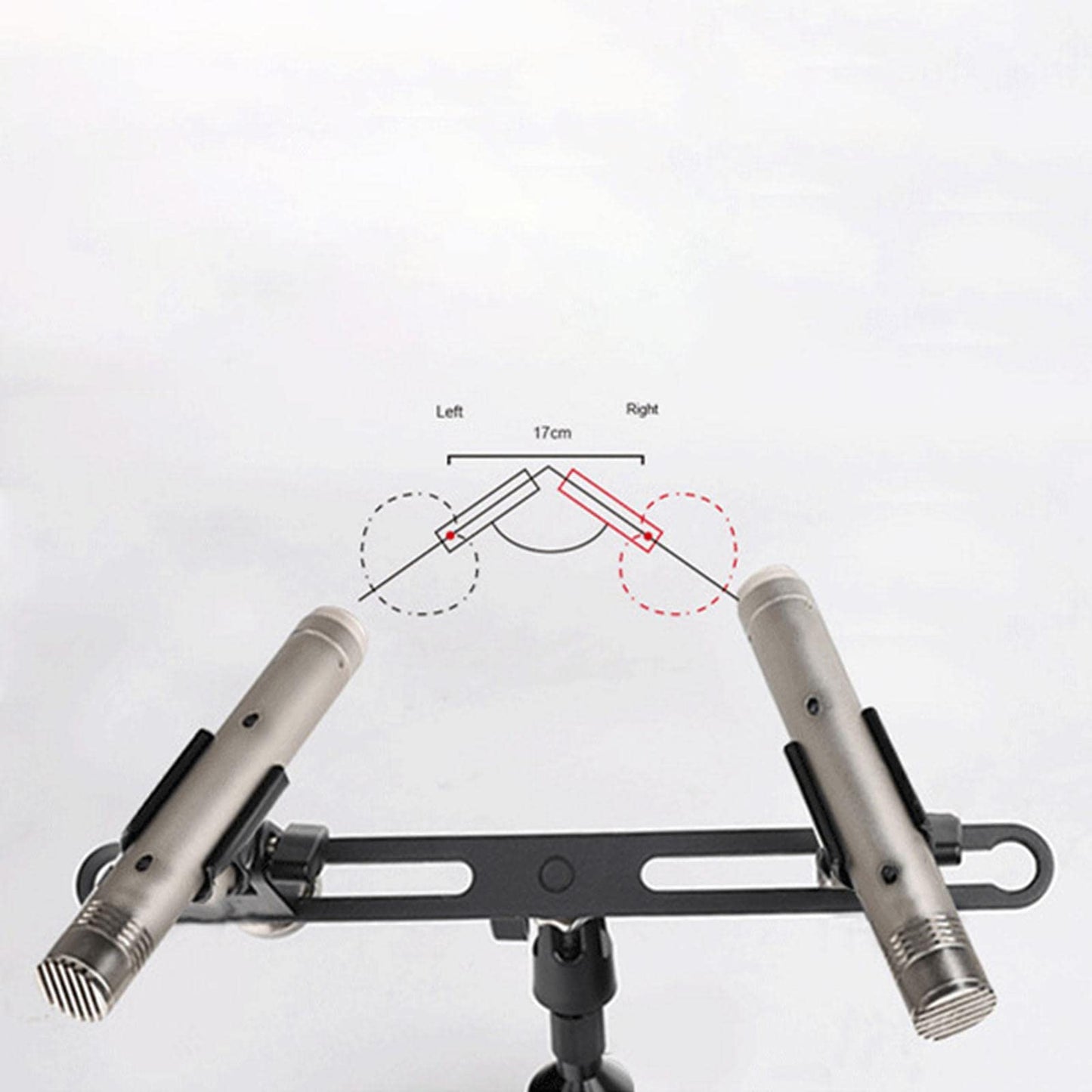 Segolike Mas020 Adjustable Stereo Microphone Bar to Accommodate Two Microphones