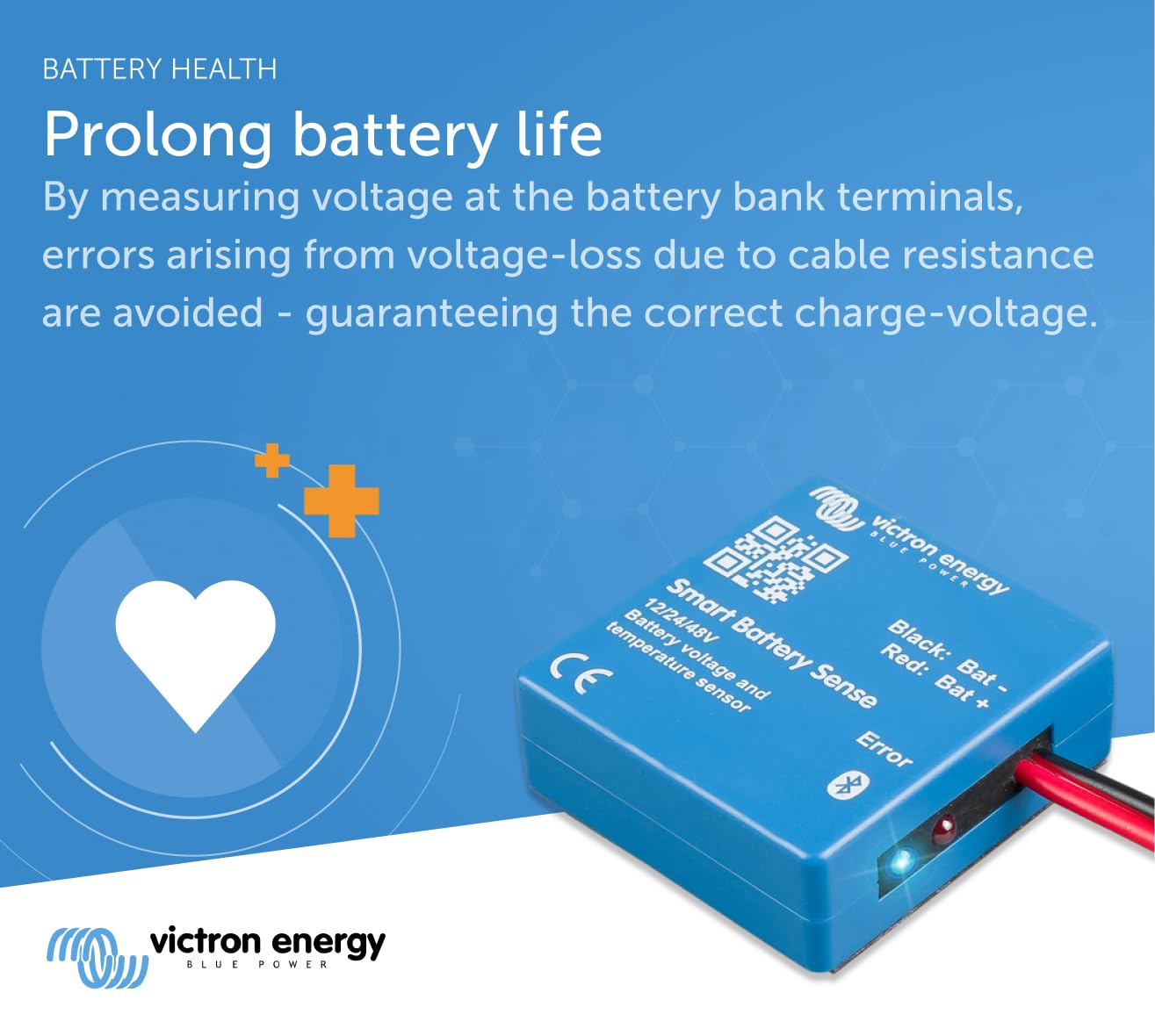 Victron Energy Smart Battery Sense, Voltage and Temperature Sensor, Long Range (up to 10m)