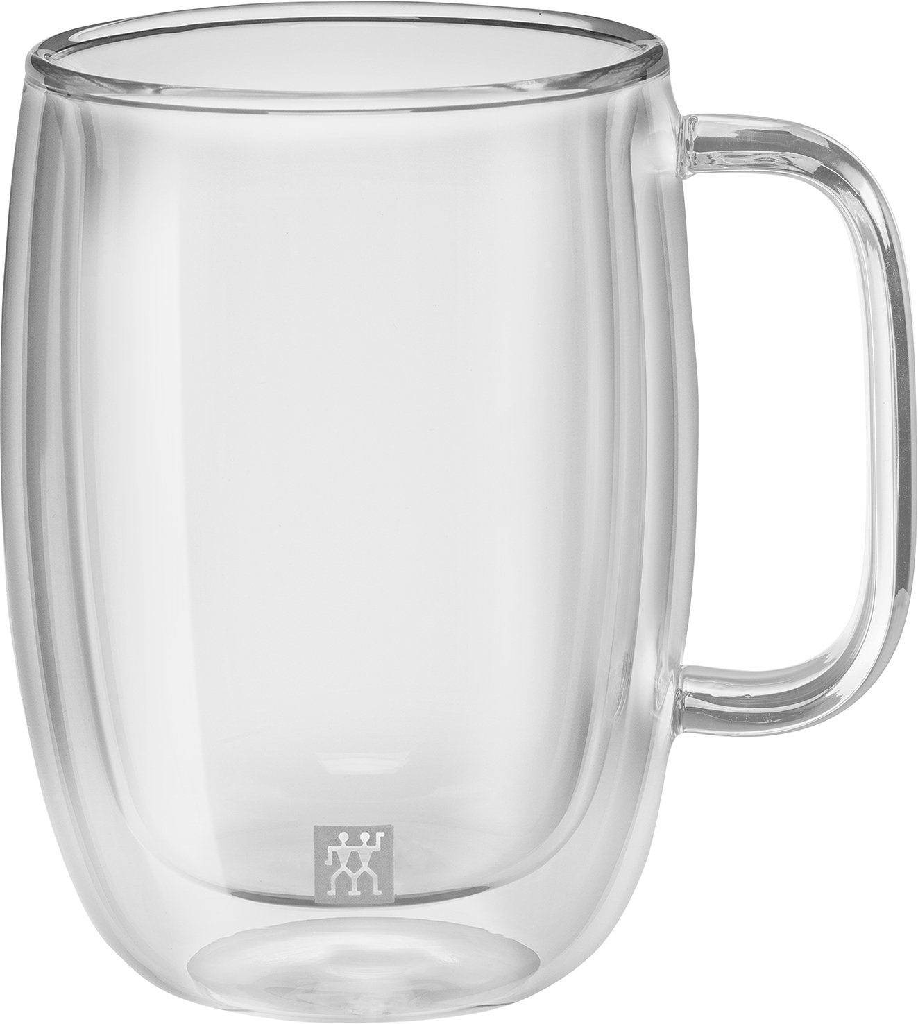 ZWILLING Sorrento Plus 2 Piece Insulated Double-Wall Glass Latte Mug Set - Large Coffee Mug for Coffee Tea