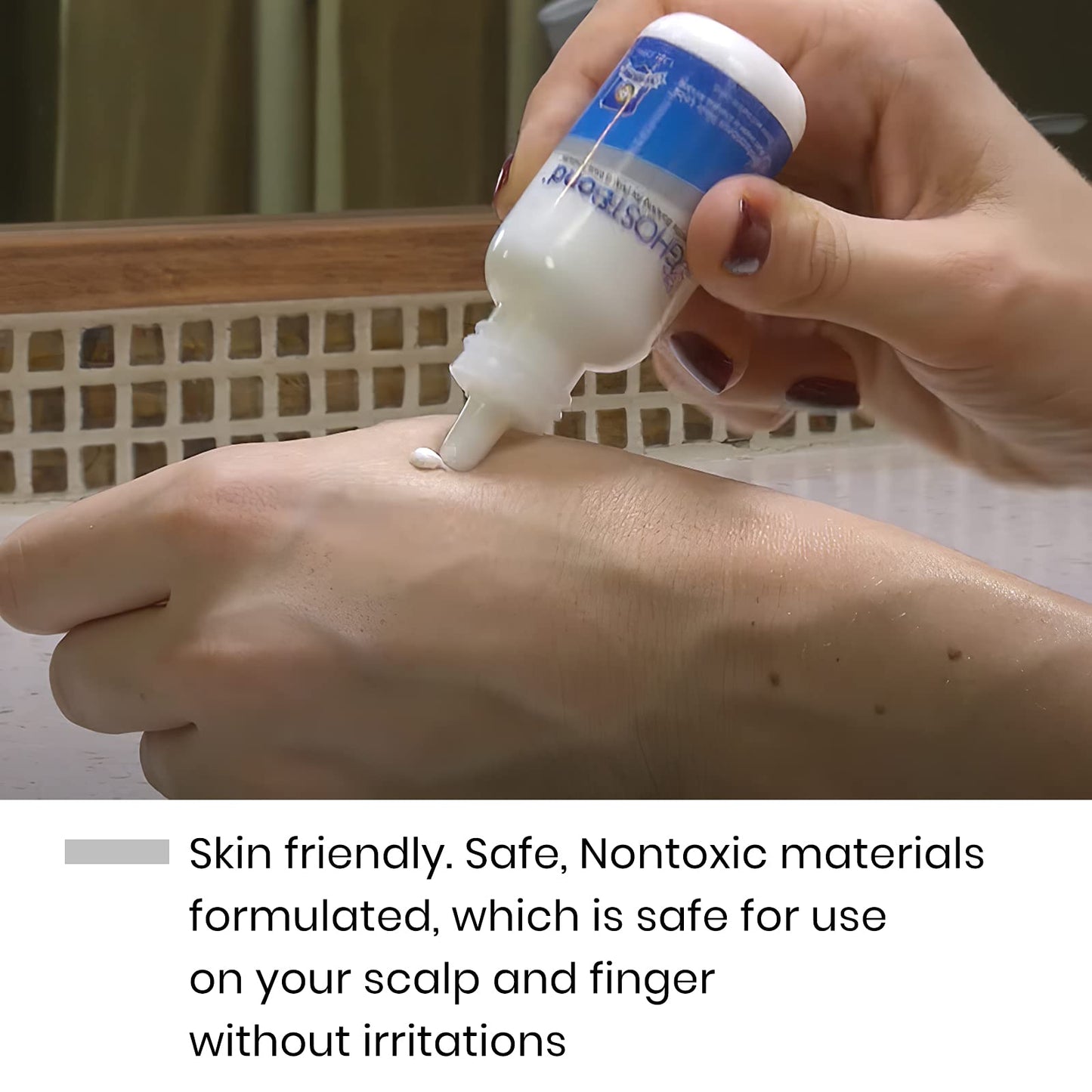 3 Bottles Ghost Bond XL 1.3OZ Hair Replacement Adhesive Invisible Bonding Glue Light Hold for Poly and Lace Hairpiece, Wig, Toupee Systems(Pack of 3)