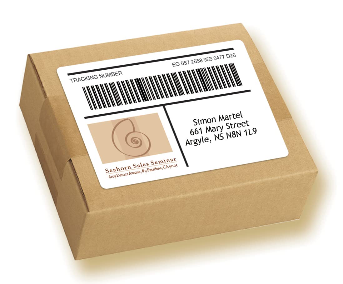 Pres-A-Ply Full Sheet Printable Labels, White, Box of 100 (30605) made In Canada for The Canadian Market, 8.5" x 11"