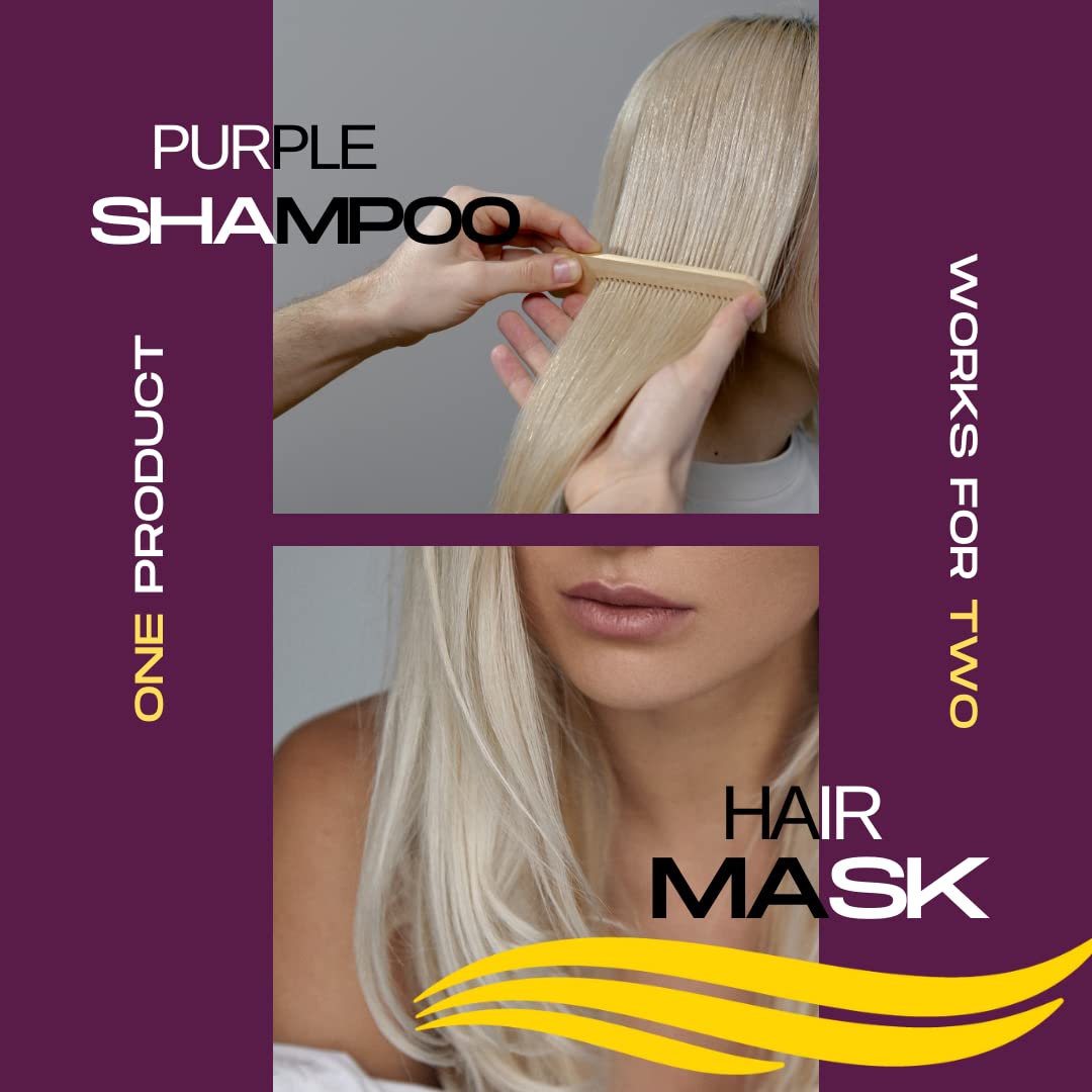 Celine Claire Purple mask for blonde hair highlighted hair Silver and Grey hair | toning no yellow hair mask | suitable for dry damaged hair | aiming to remove brassiness while providing treatment to your hair.