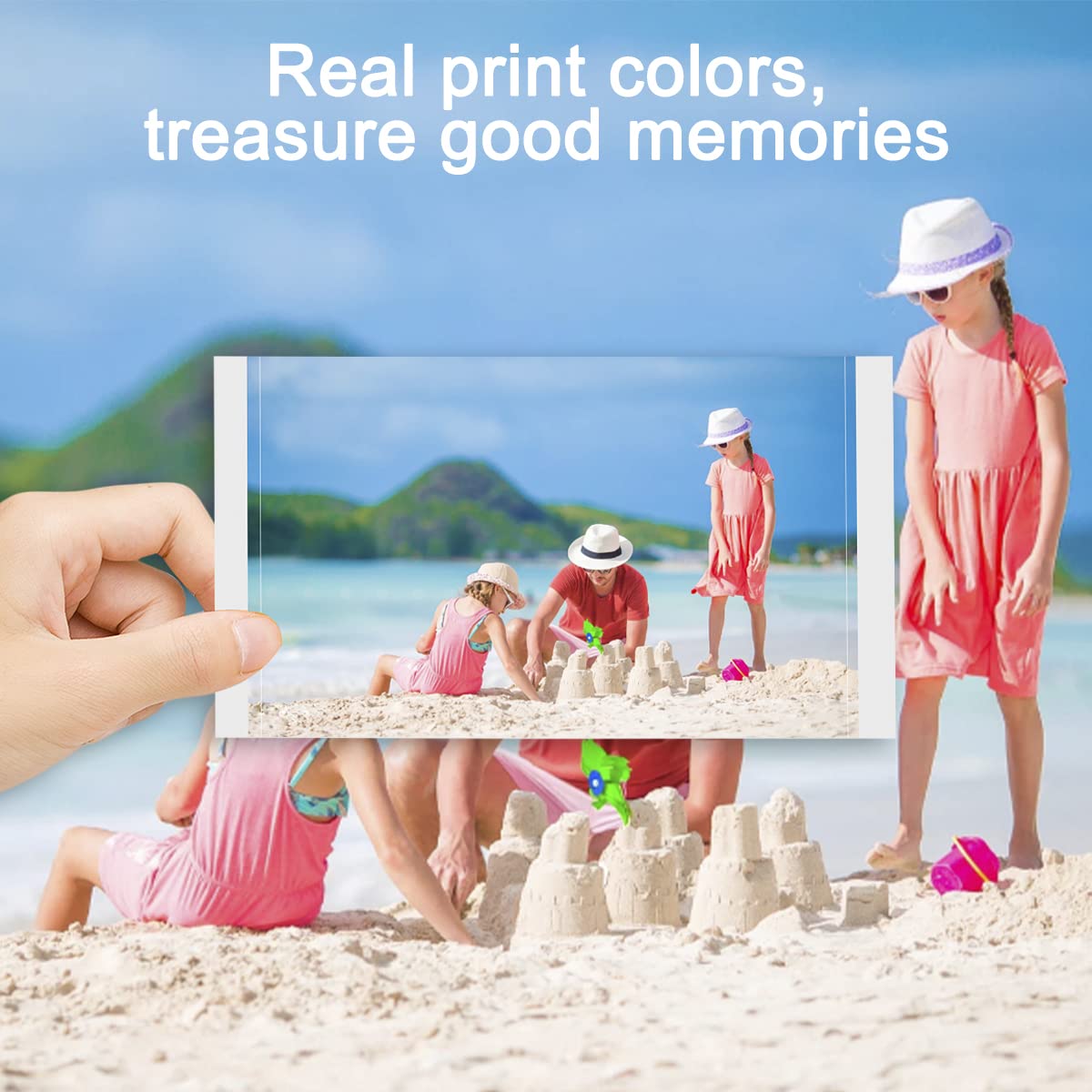 Replacement Selphy CP1300 Paper and Ink, KP-108IN 4x6 Inch Photo Paper for Selphy CP1300 CP1200 CP1000 CP910 CP900 CP800 CP790 Photo Printers, 108 Sheets Photo Paper Set and 3 Color Cartridges