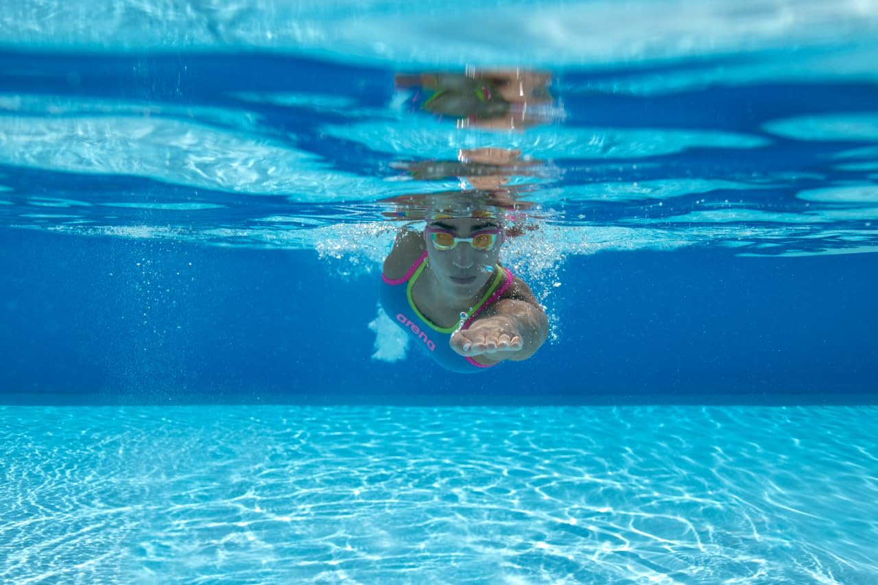 ARENA Unisex Cobra Ultra Swipe Racing Swim Goggles for Men and Women Swipe Anti-Fog Technology Polycarbonate Non-Mirror Lens, Smoke/Peacock