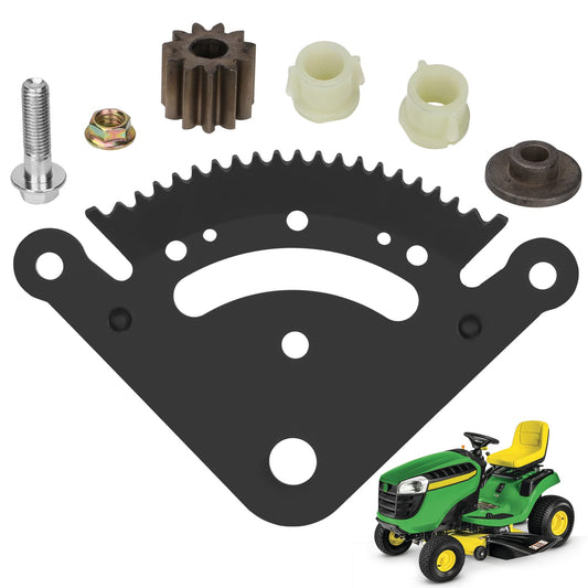 19 Teeth Steering Sector Gear Kit Compatible with John Deere Lawn Tractor John Deere D100 D105 D110 D120 D125 D130 D140 D150 D160 D170 with Pinion Gear & Bushing, Direct Replace