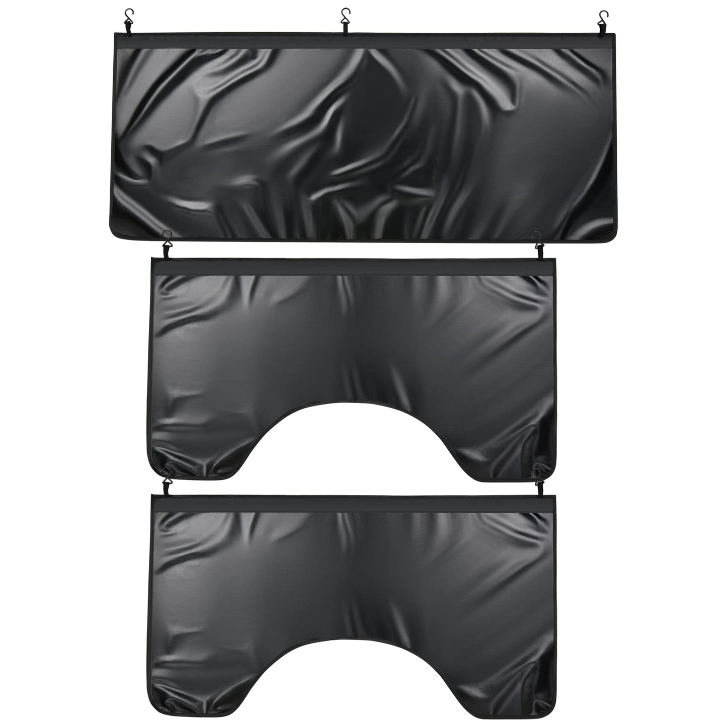 Magca Automotive Fender Covers 3Pcs Set, Magnetic PU Leather Mat for Mechanics, Fender Protector Mat for Repair Work, Large