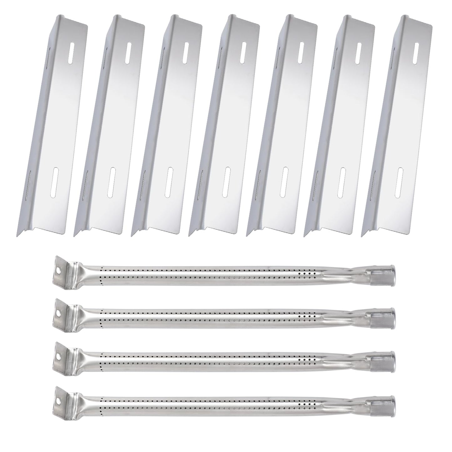 BBQSAVIOR SC13 BBQ Replacement Parts for Napoleon Prestige 500 PRO 500 Napoleon Rogue Series 525 625 425 Stainless Steel 7 Sear Plates and 4 Burner Tubes