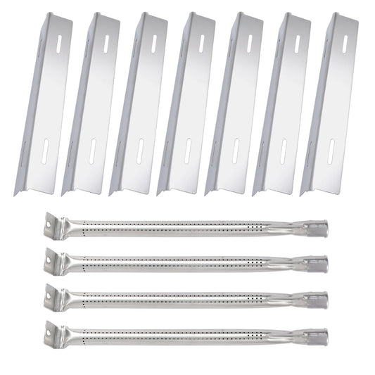 BBQSAVIOR SC13 BBQ Replacement Parts for Napoleon Prestige 500 PRO 500 Napoleon Rogue Series 525 625 425 Stainless Steel 7 Sear Plates and 4 Burner Tubes