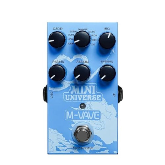 Mini Universe Digital Reverb Pedal 9 Reverb Digital Effects Room/Shimmer/Lofi/Spring Reveb Effect Pedals Guitar Pedal True Bypass