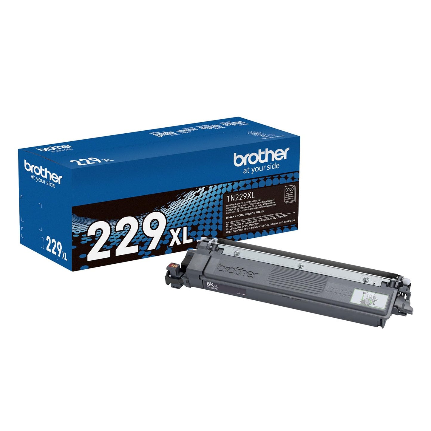 Brother Original TN229XLBK High-Yield Black Toner Cartridge, Higher Yield for Value, Toner Replacement cartridges, Toner for Brother Laser Printers HL-L3220CDW, HL-L3280CDW, MFC-L3720CDW, and More