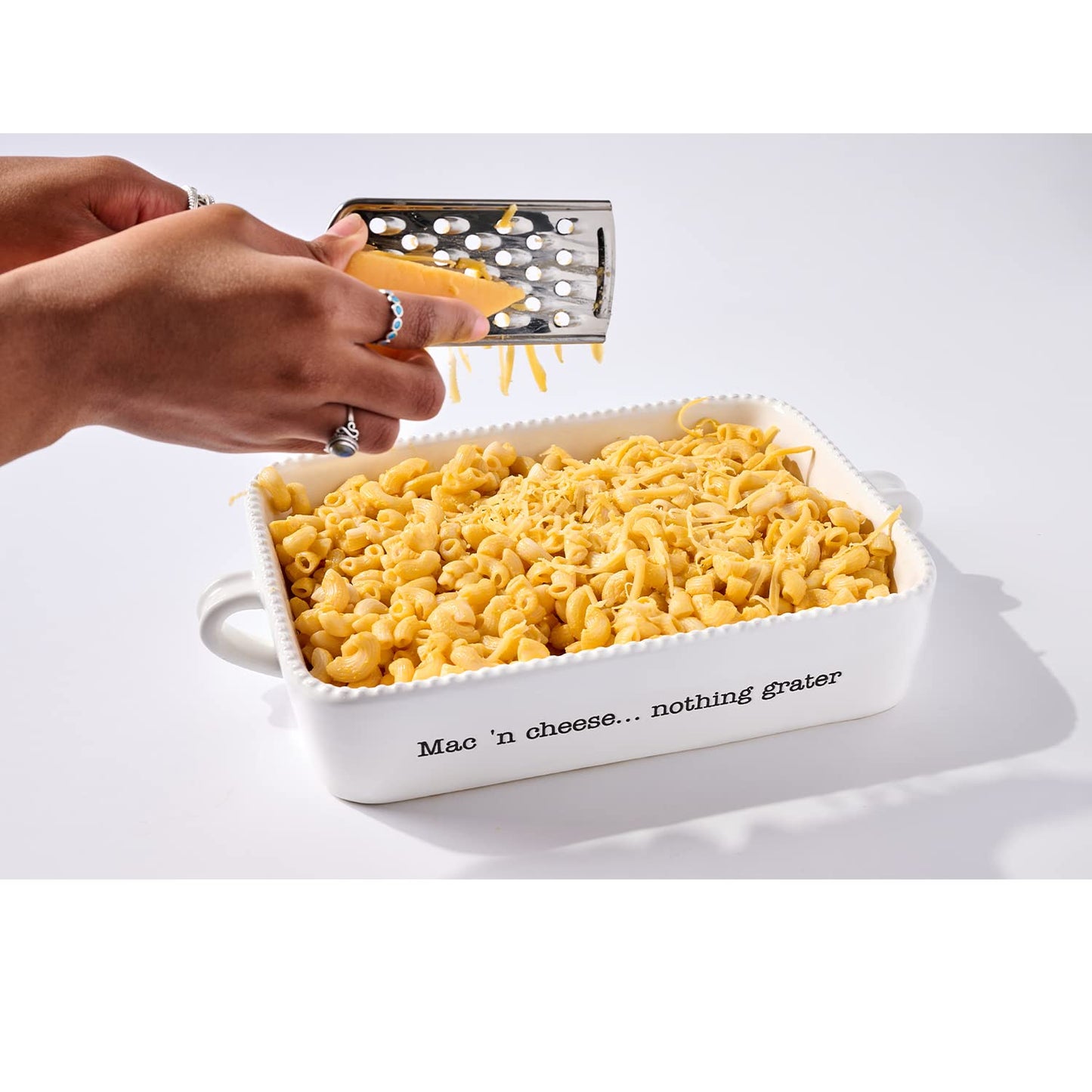 Mud Pie Macaroni and Cheese Baker and Cheese Grater Serving Set