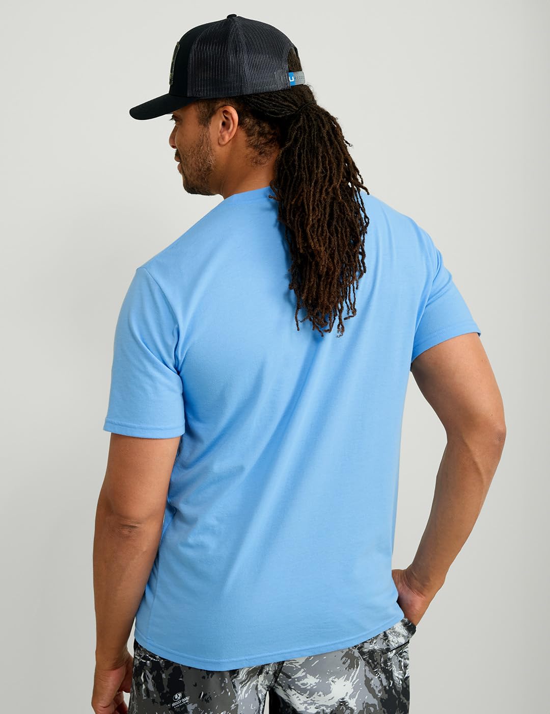 HUK Men's Standard Short Sleeve Performance Tee, Fishing T-Shirt, Marolina Blue