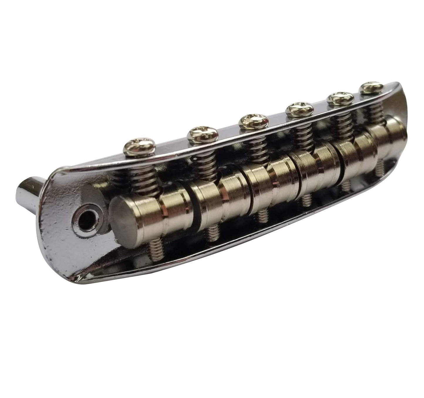 Mustang Bridge w/Large Saddles, 9.5" Radius, 52.5mm, For Fender Mustang, Jaguar, Jazzmaster- Chrome