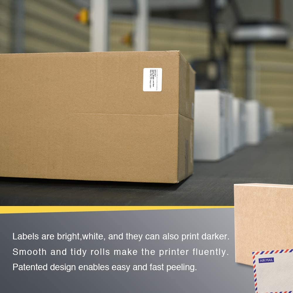 BETCKEY - 1.25" x 1" (32 mm x 25 mm) UPC Barcode & Address Labels Compatible with Zebra & More Label Printer,Premium Adhesive & Perforated [16 Rolls, 22080 Labels]