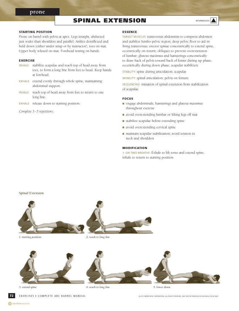 STOTT PILATES Manual - Complete Arc Barrel