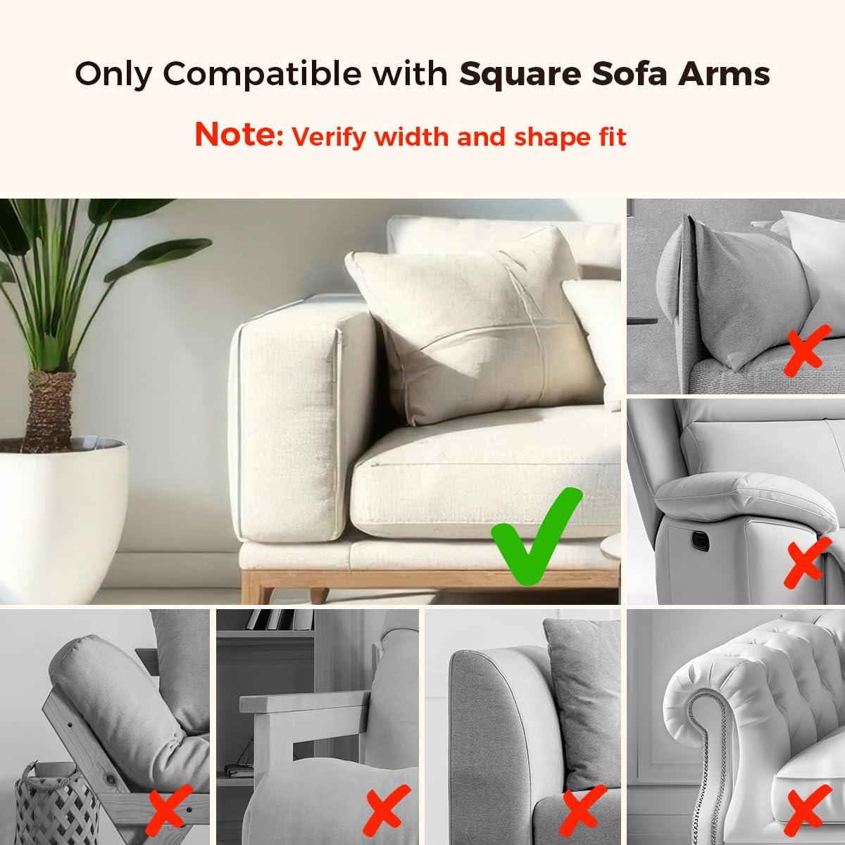 Wealone Mini Black Couch Arm Table for Narrow Armrest, Sofa Arm Tray with Storage Box, Rotating Tabletop and Phone Stand, Adjustable Sofa Arm Table Clip for Snacks or Dining, Armrest ≤7" Wide