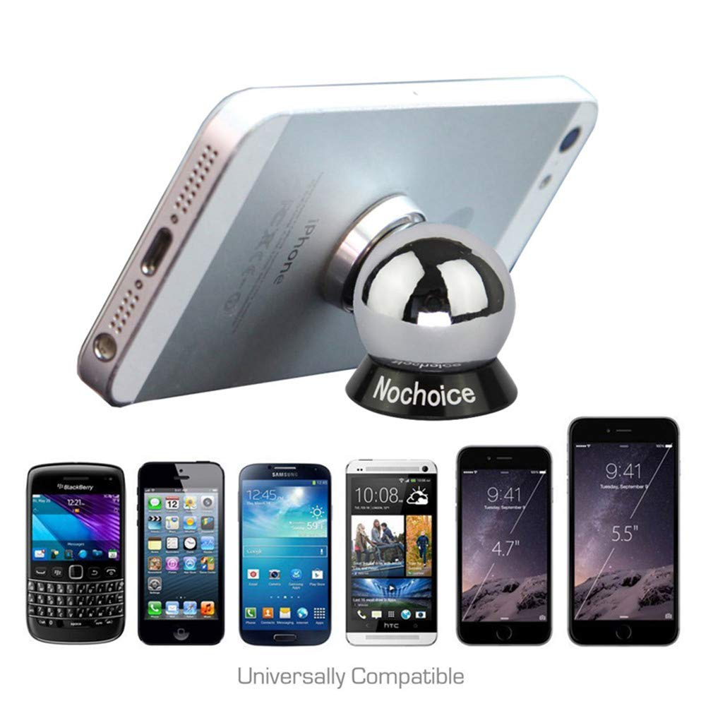 Nochoice Magnetic Car Mount Cell for Phones Big Angle Black (3 Magnets + 3 Balls)