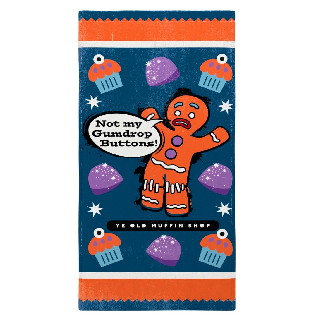Franco Collectibles DreamWorks Shrek Gingerbread Man Super Soft Cotton Bath/Pool/Beach Towel, 60 in x 30 in, (Official Licensed Sanrio Product)