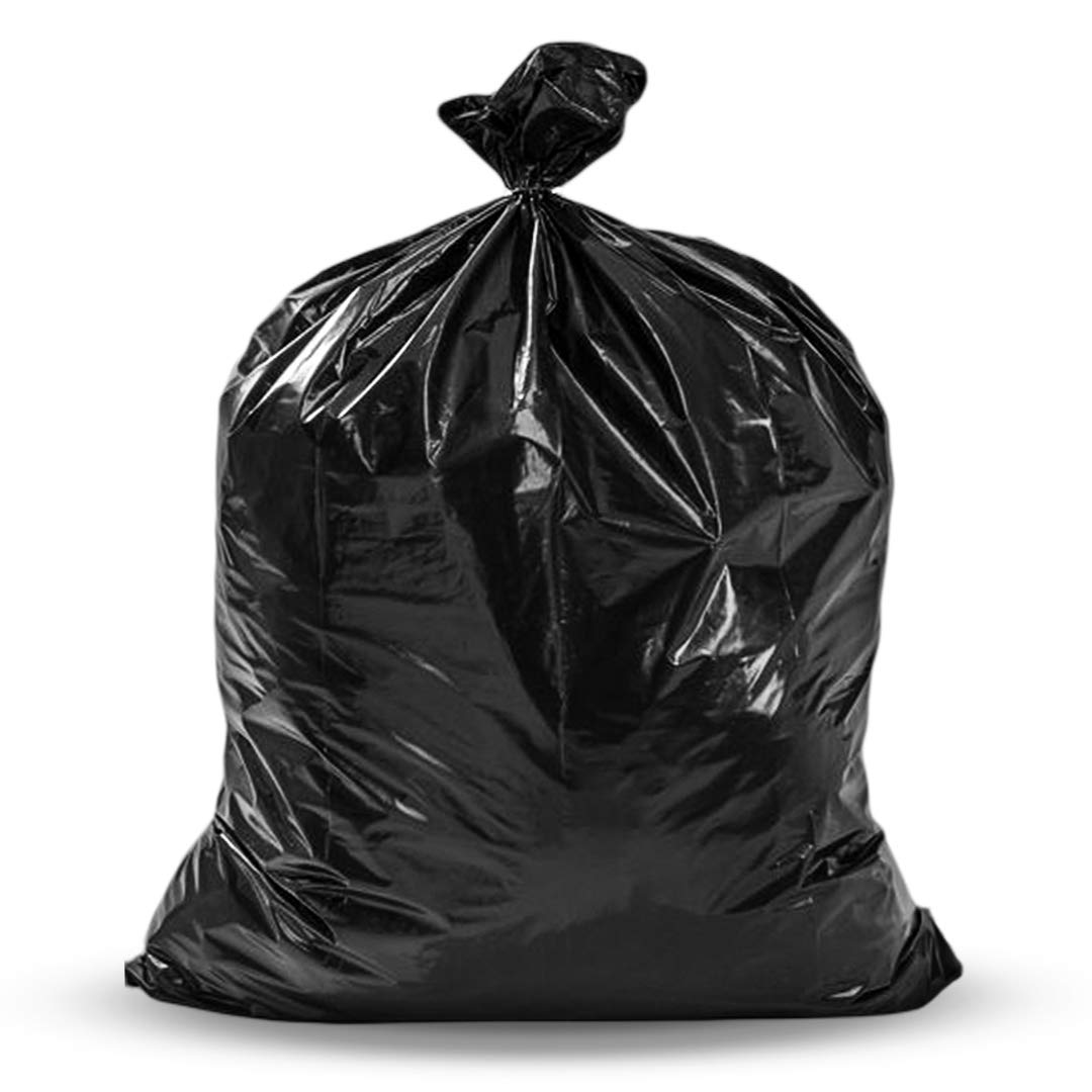 30-33 Gallon Trash Bags Heavy Duty (100 Bags w/Ties Value Pack), Large Black Trash Bags 30 Gallon - 32 Gallon