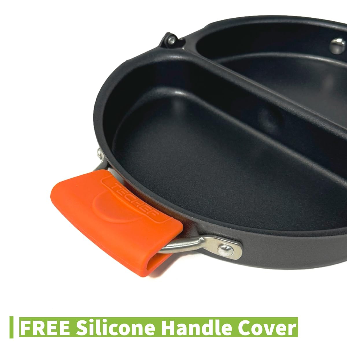 TECHEF FTBK Frittata and Omelette Pan, New Teflon Select Non-Stick Coating (PFOA Free), Oven & Dishwasher Safe, Made in Korea, 10", Black