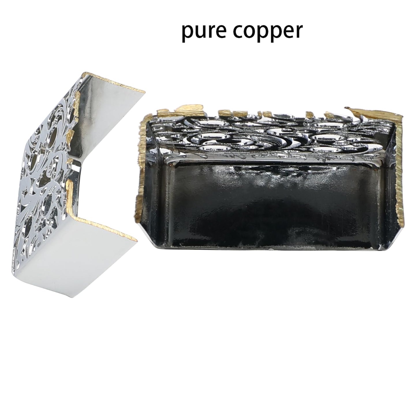 OVSAL 2 PCS Guitar Pickup Covers Chrome 50mm/52mm Pole Spcing Pickup Covers Brass Humbucker Guitar Pickup Cover Neck Bridge Pickup Covers for Epiphon Les Paul Lp Electric Guitar