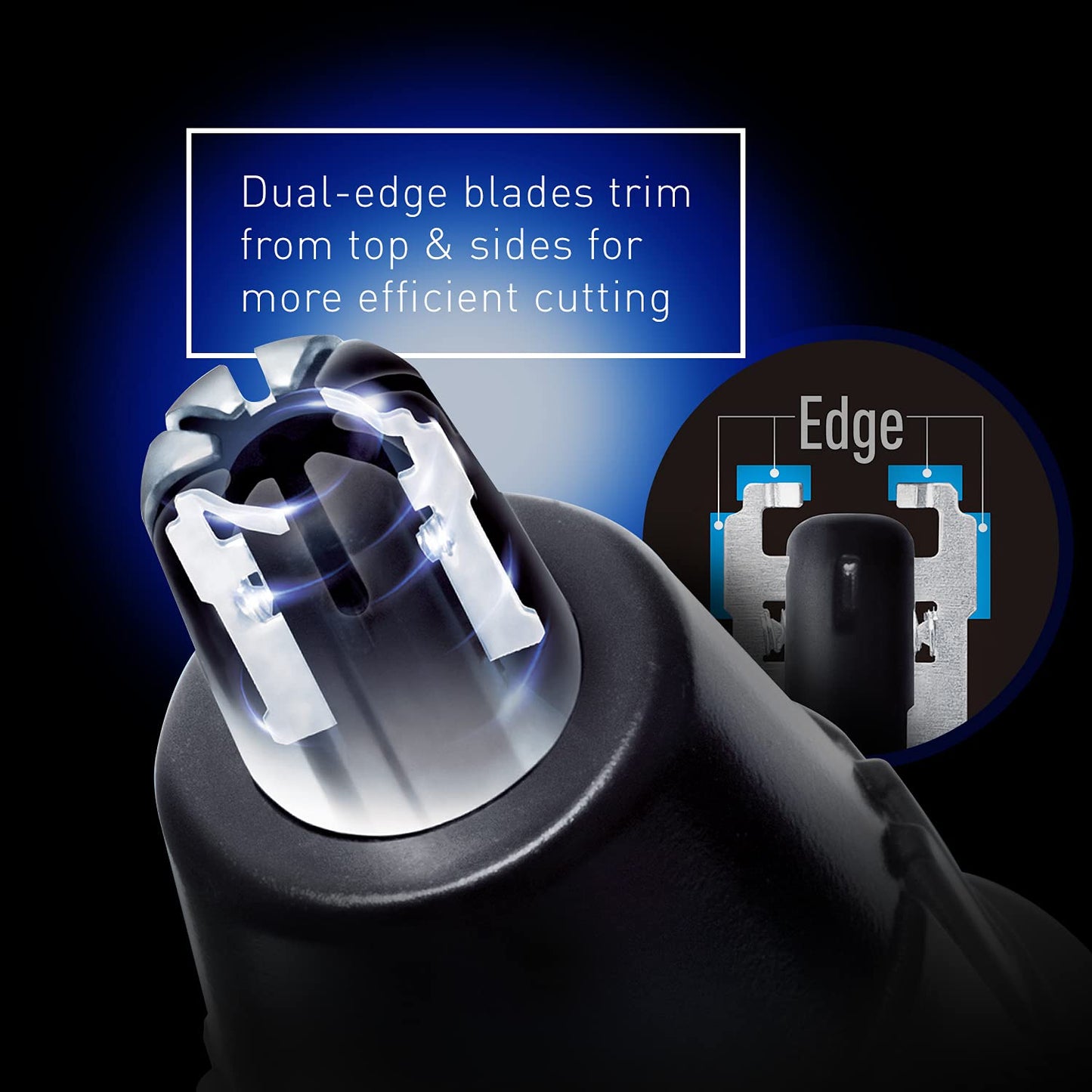 Panasonic ER430K Vacuum Nose/Facial Hair Trimmer, Black