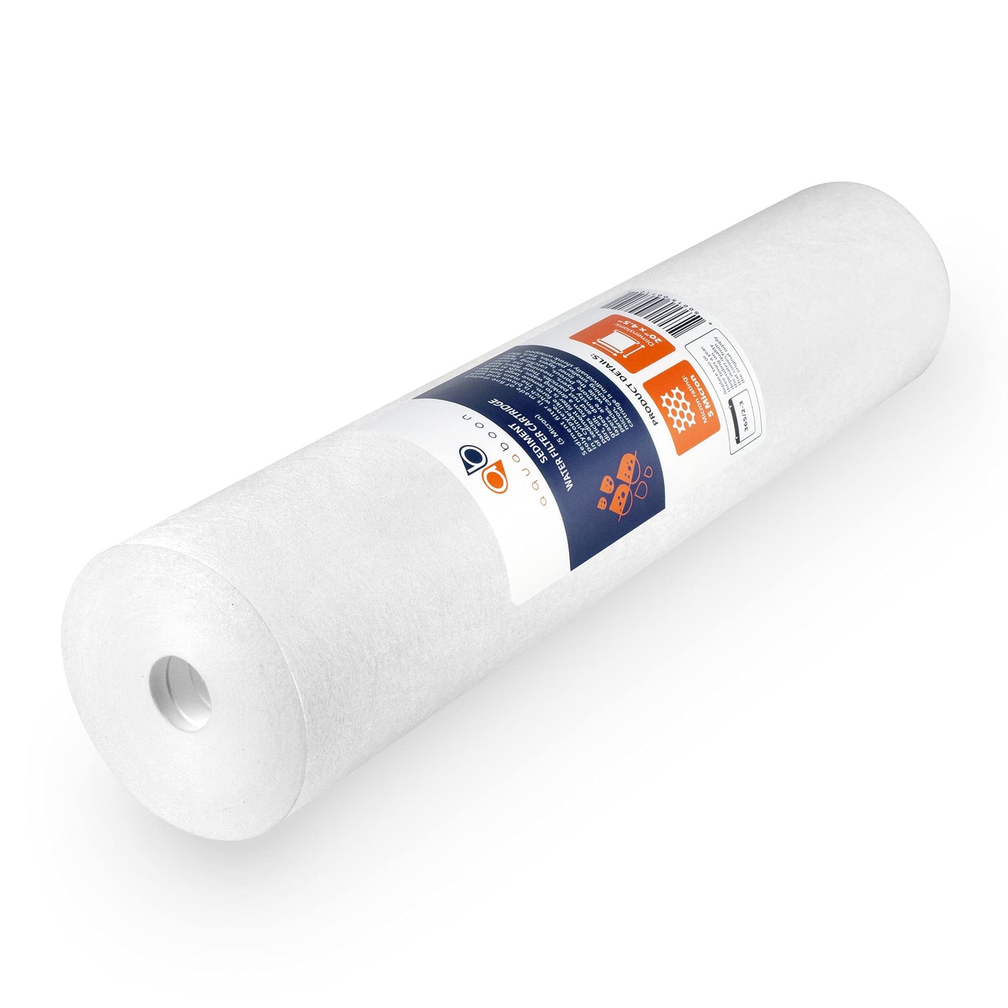 Aquaboon 5 Micron Well Water Filter Replacement 20 x 4.5 Whole House Sediment Filter Cartridge Compatible with DGD-5005-20, FP25B, AP810-2, 2-Pack