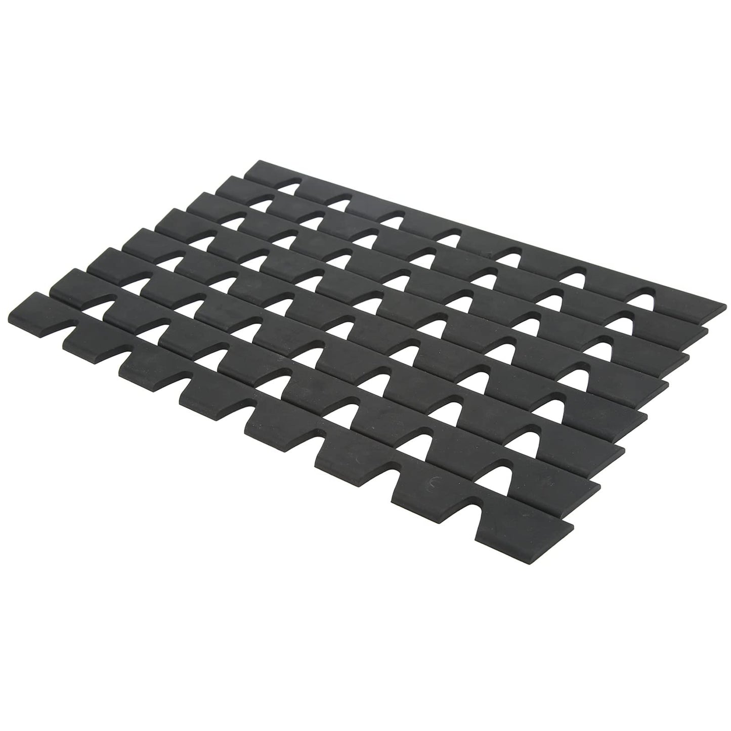 Front Bumper Scrape Guard, 8-Piece Universal Rubber Anti-Scratch Protector Kit, Black, for Cars, Trucks, SUVs