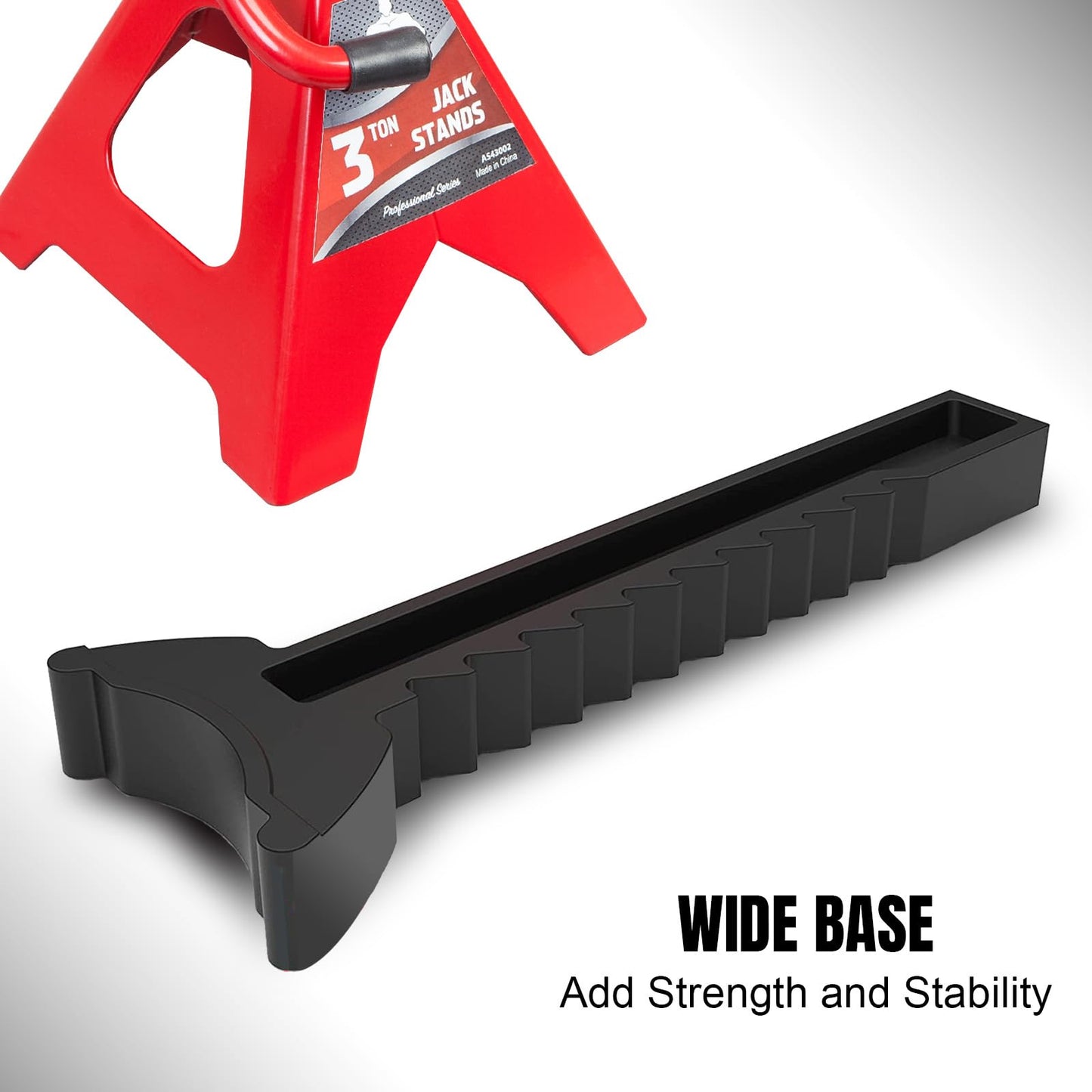 Jack Stands 3 Ton (6,000 LBs) Car Jack Stand Adjustable Car Lifting Stand (Not Suitable for SUV,Truck), Red, 2 Pack