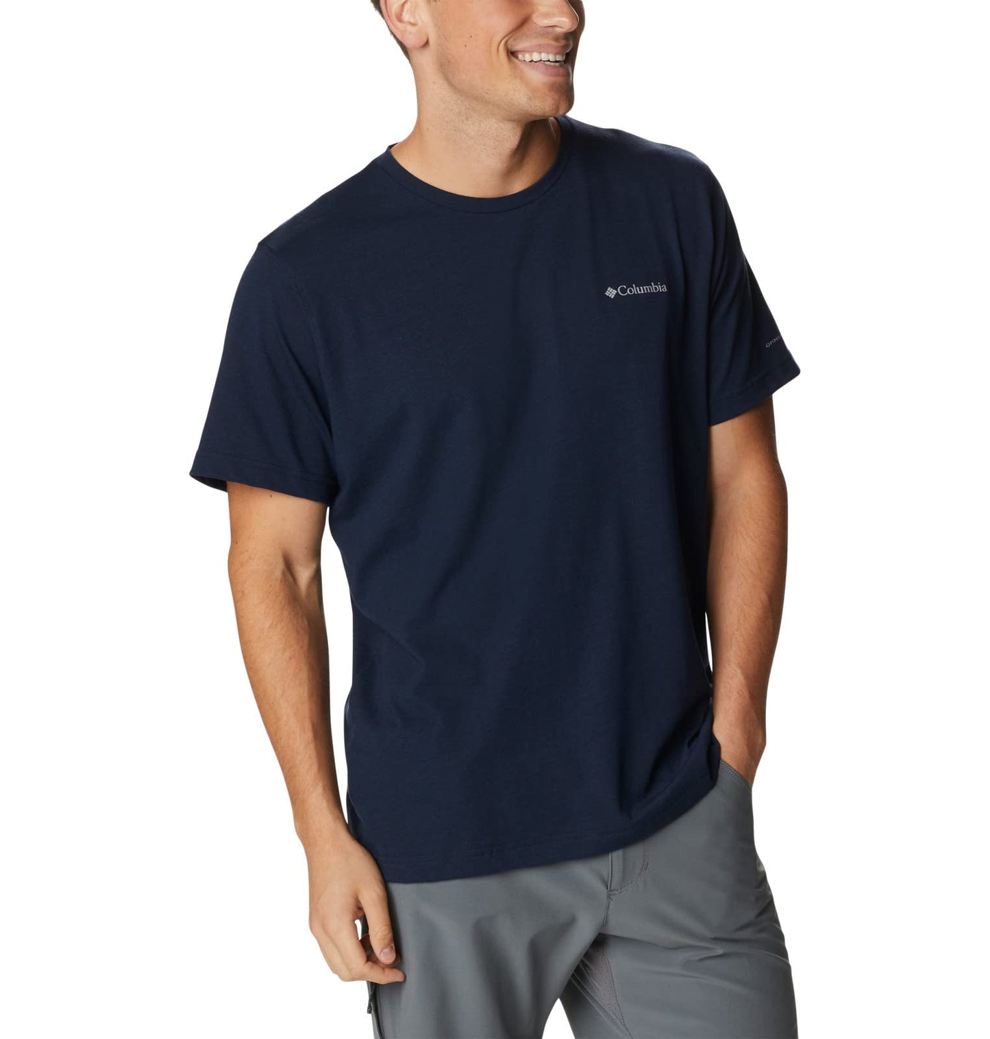 Columbia Men's Thistletown Hills Short Sleeve, Collegiate Navy Heather, Large