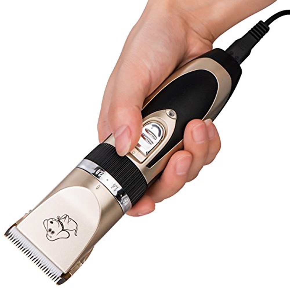 BaoRun Pet Dog Grooming Clippers Professional Rechargeable Cordless Hair Clippers with Comb Low Noise for Small Medium Large Dogs Cats