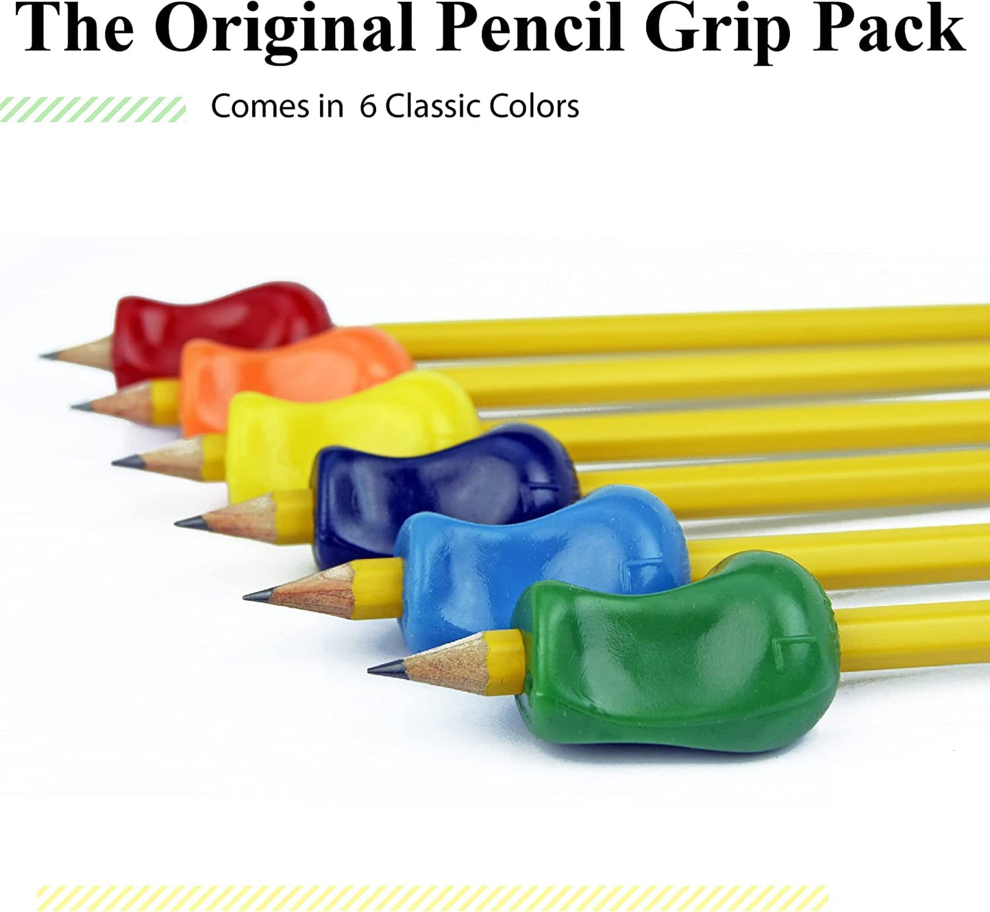 The Pencil Grip Neon, Universal Ergonomic Training Gripper, 12 Count Assorted Colors (TPG-11312)