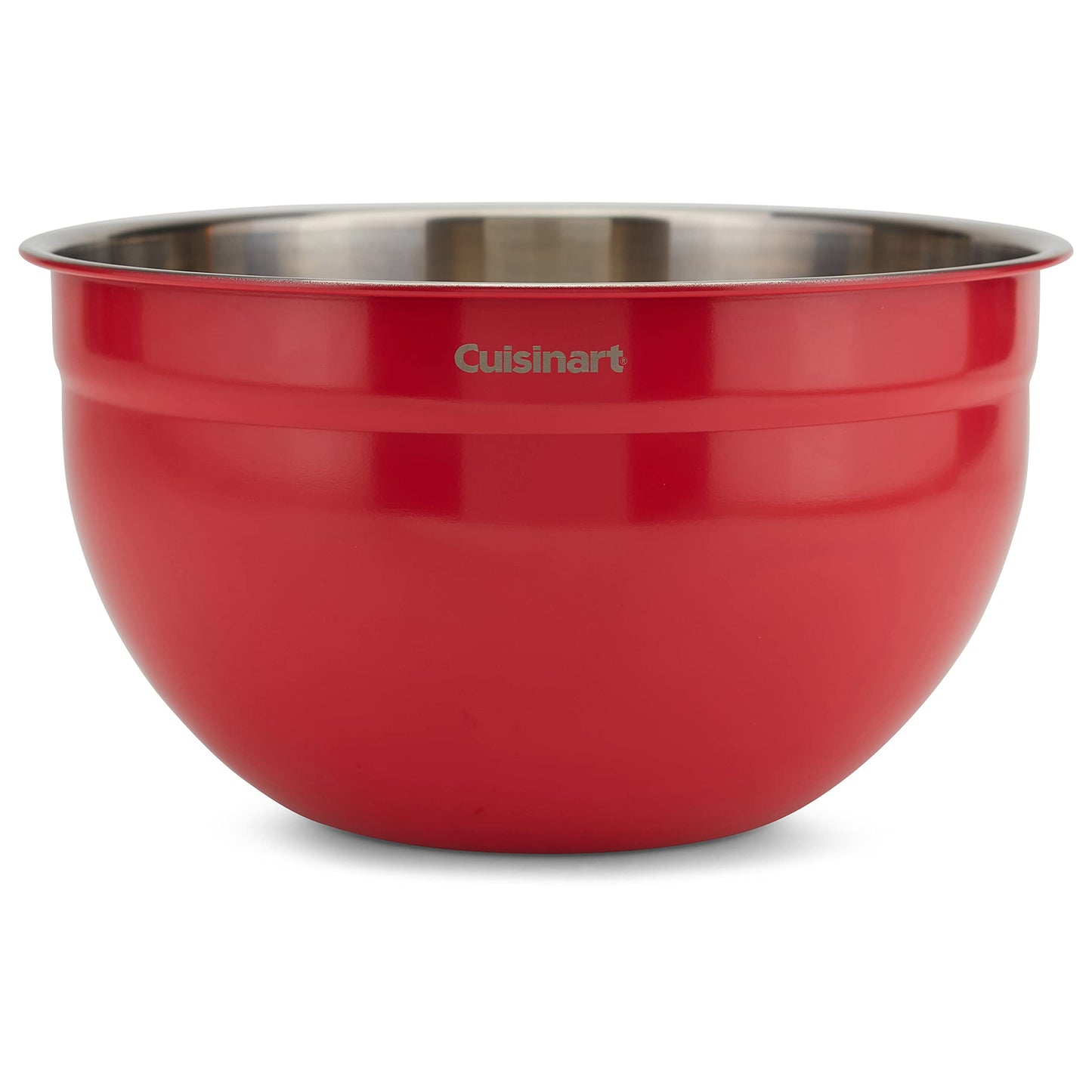 Cuisinart CTG-00-SMB stainless steel mixing bowls with lids, set of 3 pieces, red