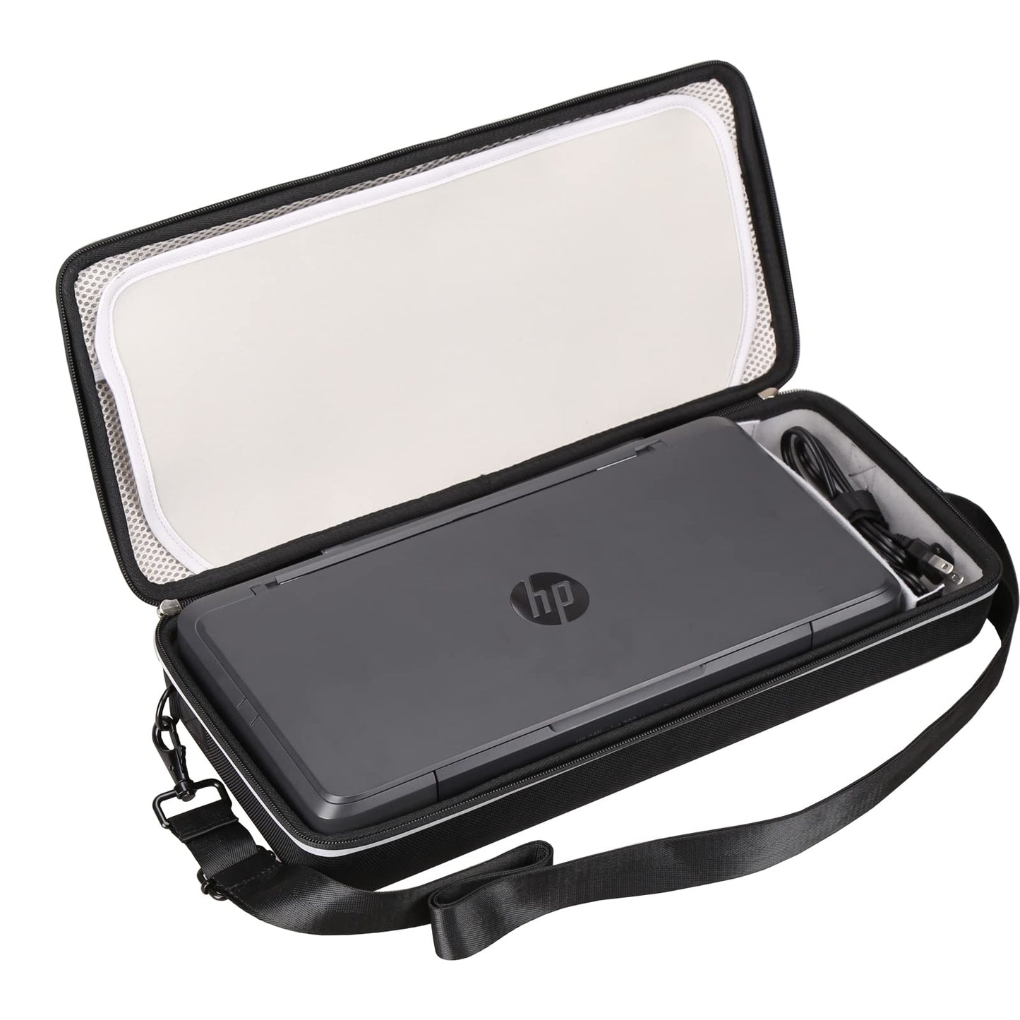 FBLFOBELI Hard Storage Carry Case for HP OfficeJet 200 Portable Printer with Wireless & Mobile Printing CZ993A, EVA Protective Travel Bag Shockproof With Removable Shoulder Strap (Case Only)